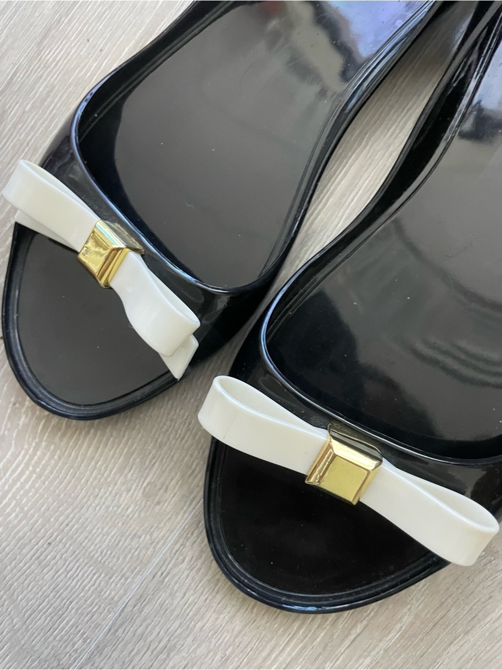 Kate spade jelly bow sling back flat sandals - Picture 4 of 8